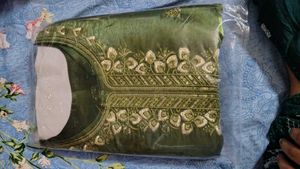 New Embroidered Silk Kurta Set