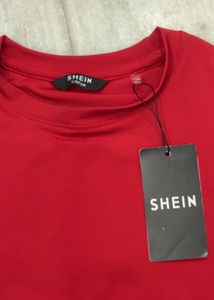 Shein Red Casual T-Shirt