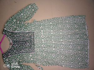 Stylish Green Printed Kurta