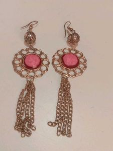 Pink Dangle Earrings