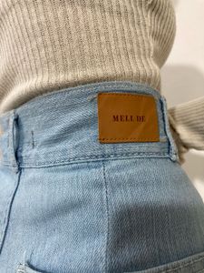 Light Wash Wide Leg Denim Jeans