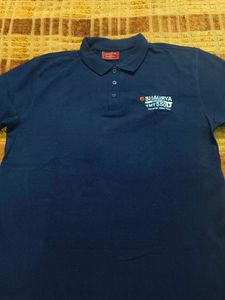 Dark Blue Branded Polo T-Shirt