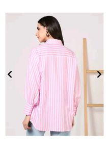 pink stripped shirt