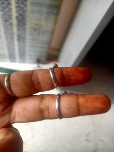 diwali 🪔 Offer Gemstone Silver toe Rings