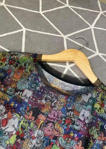Cartoon Print Top