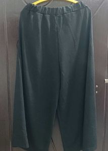 Black Wide Leg Cropped Pants