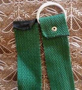 Dark Green Cloth Belt.