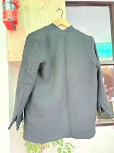 Stylish Black Star Embellished Jacket