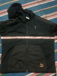 Puma Black Zip-Up Hoodie