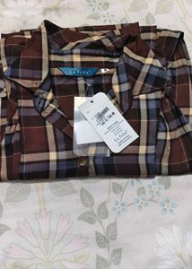 Women long checkered Top