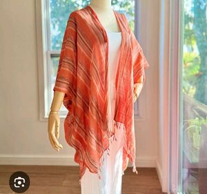 Boho Ombre Stripe Kimono Scarf