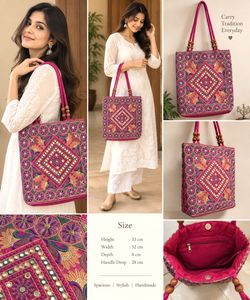 Embroidered Tote Bag