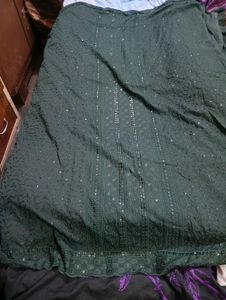 Bottle Green Sequence Work Suit