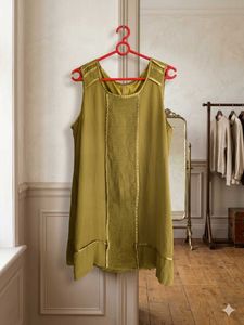 Olive Green Sleeveless Dress