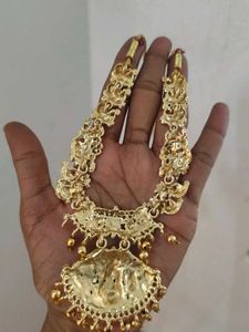 Gold finish combo set with earrings