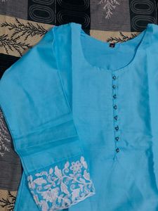 Stunning Blue Kurta Set with Dupatta
