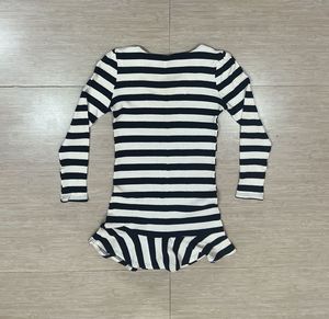 Striped Long Sleeve Tunic Top