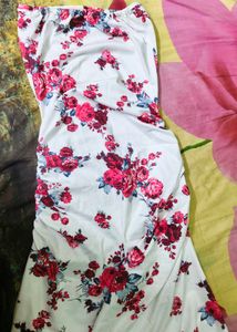 Stunning Floral Strapless Maxi Dress