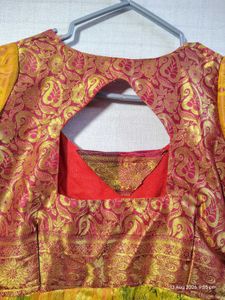 Designer Brocade long gown for festive vibes