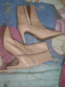 Nude Pink Ankle boot Heels  💖🫰🏻
