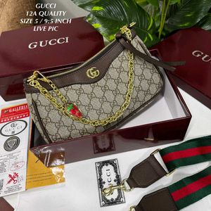 Gucci Strawberry Charm Shoulder Bag