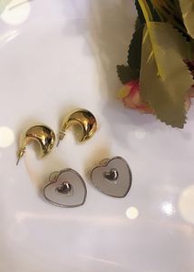 Chic Heart & Hoop Earrings Set