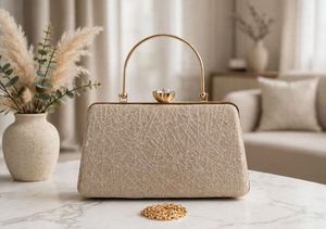 Elegant Pink Evening Clutch Bag