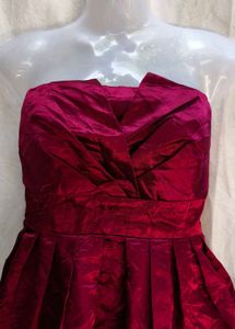 Stunning Strapless Magenta Cocktail Dress