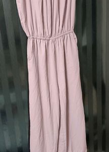 Mauve Tie Strap Jumpsuit