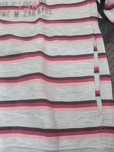 Striped V-Neck T-Shirt woolen