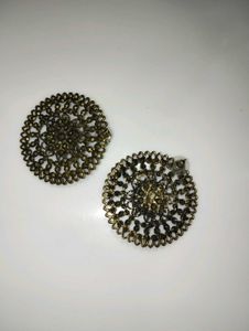 Intricate Filigree Round Earrings