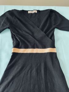Elegant Black Wrap Dress