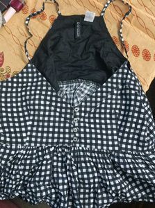 Divided Gingham Cami Top