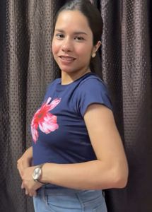 Navy Blue Floral Print T-Shirt