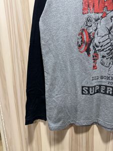 Marvel Comics Superhero Graphic Grey T-Shirt