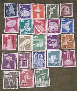 GERMANY SCIENCE TECHNOLOGY 23 V SET USED STAMPS
