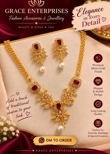 Elegant Micro Gold Jewellery Set