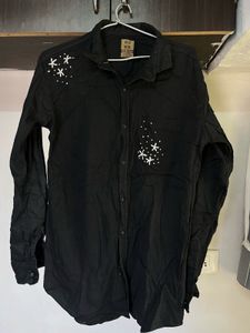Black Embroidered Casual Shirt🫠🫶🏻