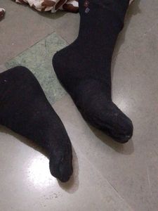 Black Dress Socks with Pattern