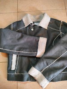 Gray Biker Jacket 🧥🏍️🦈🦭🪨🐏