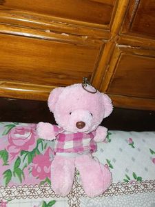 Cute Pink Teddy Bear Keychain 🎀🧸