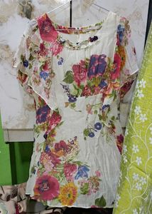 Chic Floral Print Top