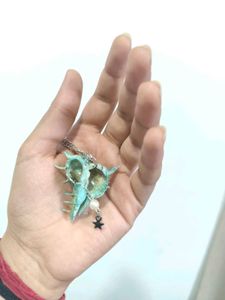 Siren Blue Seashell Necklace