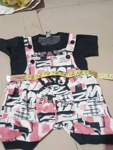 Cute Baby Girls Overalls Set
