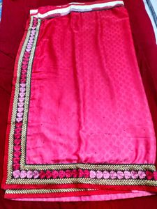 Gorgeous Red Pink Saree❤️🌸