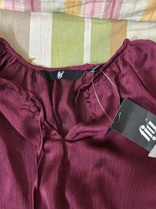 Flowy Burgundy Top