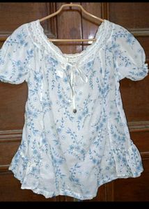 Trending Top-Handwork Pure Cotton Top