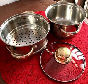 Stainless Steel Steamer & Pot Set