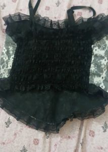 Lace Ruffle Cami Top