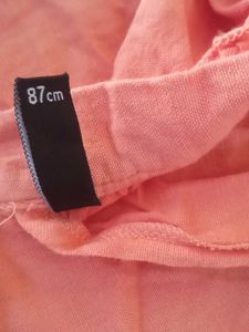 Coral back tie dress
